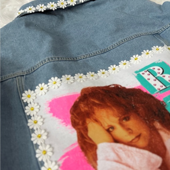 Reba Graphic Denim Jacket - Kids Blue - Picture 3 of 4